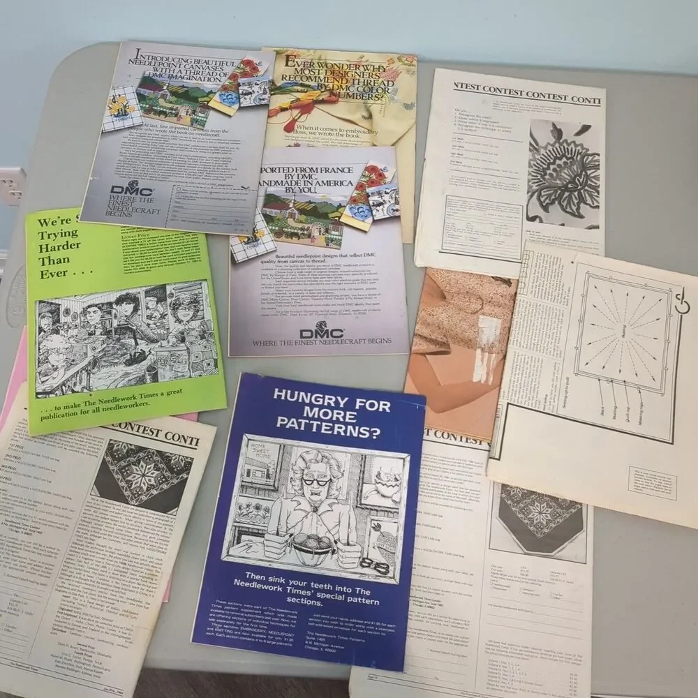 The Needlework Times TNT Subscription Magazine Newspaper for Crafters vintage lo